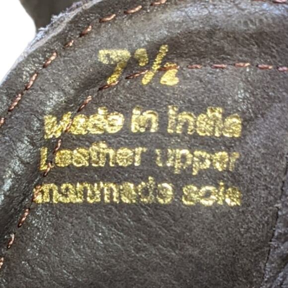 Very Volatile booties woven leather brown metallic size 8.5 - Picture 7 of 10